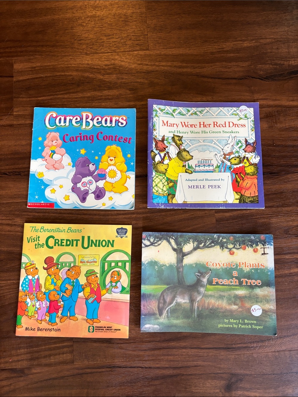 Plot of four kids books